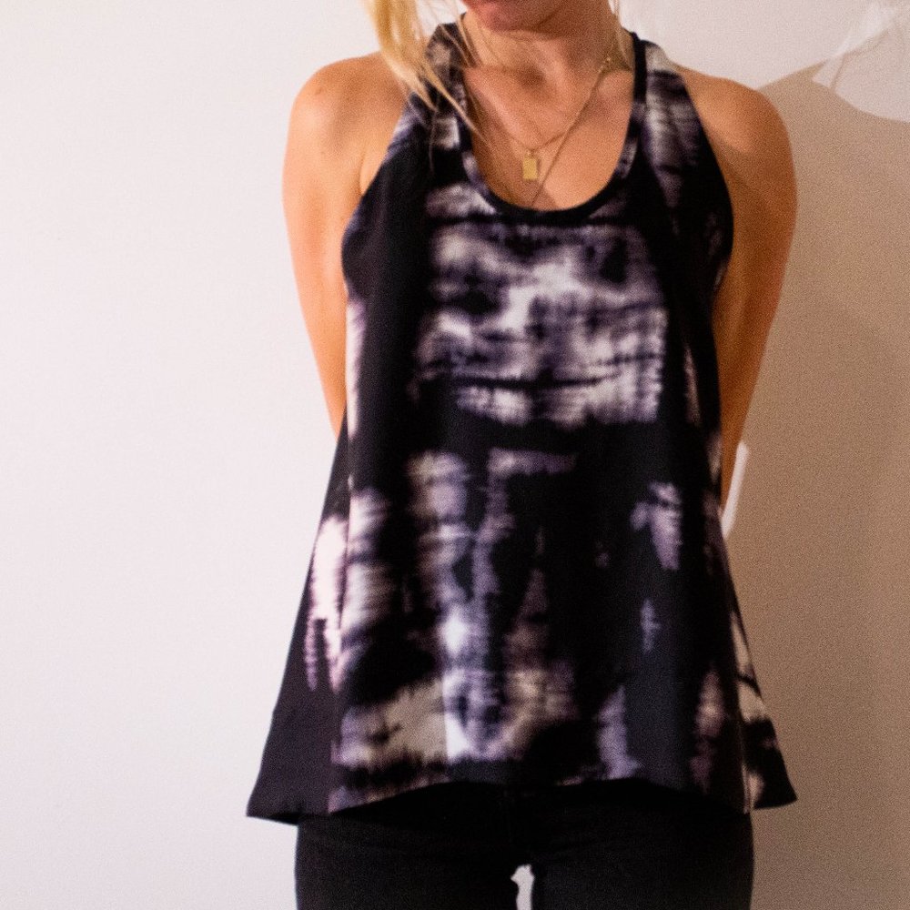Open back- silk top